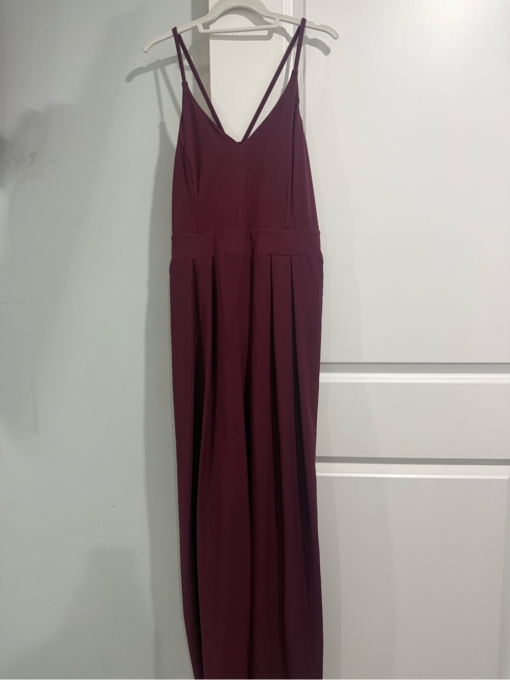 Women's Maroon Spaghetti-Strap Jumper